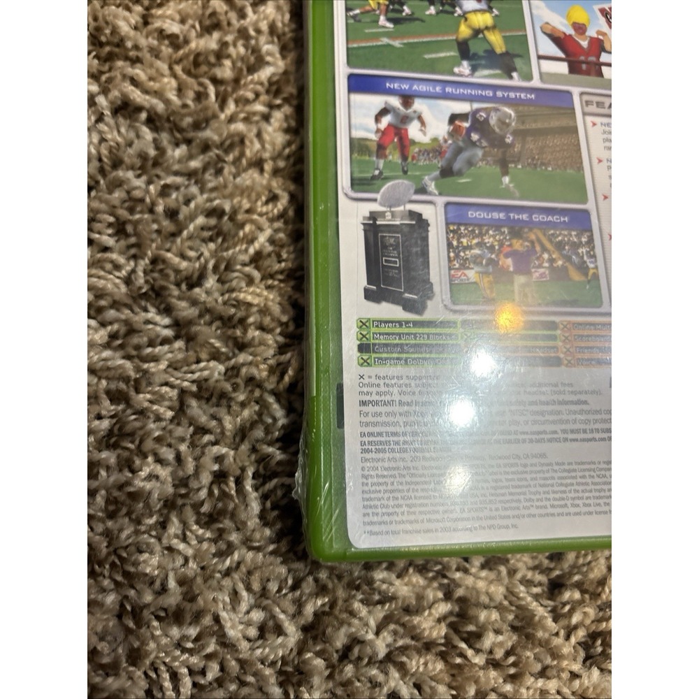 Brand new, factory sealed copy of NCAA Football 2005 for the original Xbox! 🏈🔥 - Picture 7 of 9